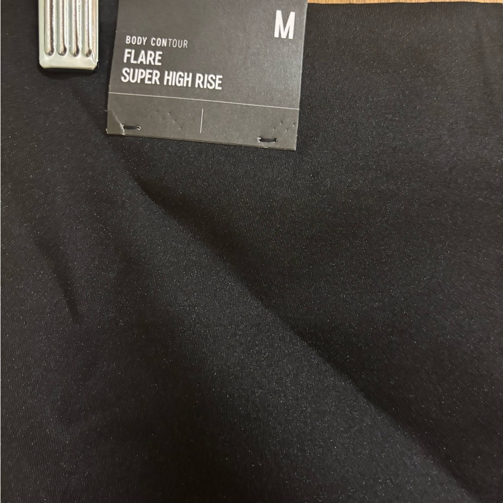 NWT Express Body Contour Super High Rise Black Flare Dress Pants Medium - Picture 6 of 6